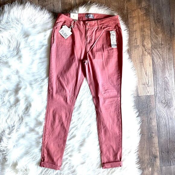 Indigo Rein Color Flex Midrise Skinny Pants - Picture 1 of 6